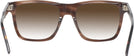 Square Transparent Brown Seattle Eyeworks 984 w/ Gradient Progressive Reading Sunglasses View #4