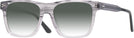 Square Transparent Grey Seattle Eyeworks 984 w/ Gradient Progressive Reading Sunglasses View #1