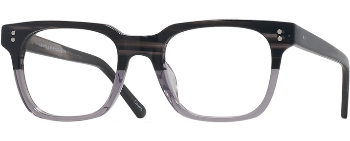 Square Grey Seattle Eyeworks 985 Progressive No-Lines View #1