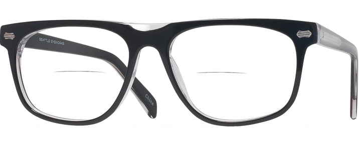 Square Black Seattle Eyeworks 986 Bifocal View #1