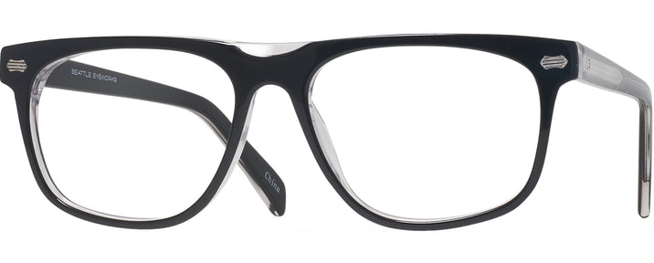 Square Black Seattle Eyeworks 986 Computer Style Progressive View #1