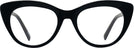 Cat Eye Black Seattle Eyeworks 989 Progressive No-Lines View #2