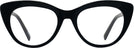 Cat Eye Black Seattle Eyeworks 989 Computer Style Progressive View #2