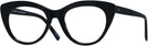 Cat Eye Black Seattle Eyeworks 989 Computer Style Progressive View #1