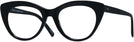 Cat Eye Black Seattle Eyeworks 989 Computer Style Progressive View #1