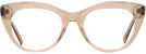 Cat Eye Transparent Brown Seattle Eyeworks 989 Progressive No-Lines View #2