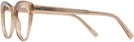 Cat Eye Transparent Brown Seattle Eyeworks 989 Progressive No-Lines View #3