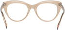 Cat Eye Transparent Brown Seattle Eyeworks 989 Computer Style Progressive View #4