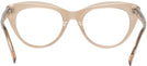 Cat Eye Transparent Brown Seattle Eyeworks 989 Progressive No-Lines View #4