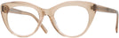 Cat Eye Transparent Brown Seattle Eyeworks 989 Progressive No-Lines View #1