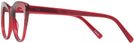 Cat Eye Transparent Red Seattle Eyeworks 989 Progressive No-Lines View #3