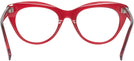 Cat Eye Transparent Red Seattle Eyeworks 989 Progressive No-Lines View #4
