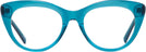 Cat Eye Transparent Blue Seattle Eyeworks 989 Computer Style Progressive View #2