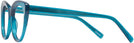Cat Eye Transparent Blue Seattle Eyeworks 989 Computer Style Progressive View #3
