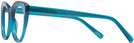 Cat Eye Transparent Blue Seattle Eyeworks 989 Progressive No-Lines View #3