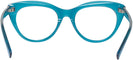 Cat Eye Transparent Blue Seattle Eyeworks 989 Computer Style Progressive View #4