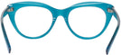 Cat Eye Transparent Blue Seattle Eyeworks 989 Progressive No-Lines View #4