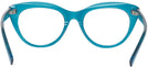 Cat Eye Transparent Blue Seattle Eyeworks 989 Computer Style Progressive View #4