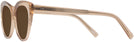 Cat Eye Transparent Brown Seattle Eyeworks 989 Progressive Reading Sunglasses View #3