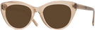 Cat Eye Transparent Brown Seattle Eyeworks 989 Progressive Reading Sunglasses View #1