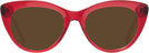 Cat Eye Transparent Red Seattle Eyeworks 989 Progressive Reading Sunglasses View #2