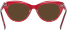 Cat Eye Transparent Red Seattle Eyeworks 989 Progressive Reading Sunglasses View #4