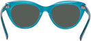 Cat Eye Transparent Blue Seattle Eyeworks 989 Progressive No-Line Reading Sunglasses View #4