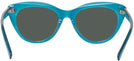 Cat Eye Transparent Blue Seattle Eyeworks 989 Progressive Reading Sunglasses View #4