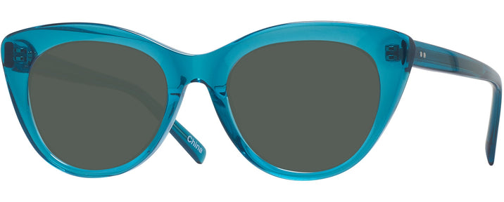 Cat Eye Transparent Blue Seattle Eyeworks 989 Progressive Reading Sunglasses View #1
