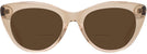 Cat Eye Transparent Brown Seattle Eyeworks 989 Bifocal Reading Sunglasses View #2