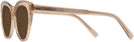 Cat Eye Transparent Brown Seattle Eyeworks 989 Bifocal Reading Sunglasses View #3