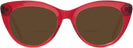 Cat Eye Transparent Red Seattle Eyeworks 989 Bifocal Reading Sunglasses View #2