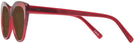 Cat Eye Transparent Red Seattle Eyeworks 989 Bifocal Reading Sunglasses View #3