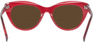 Cat Eye Transparent Red Seattle Eyeworks 989 Bifocal Reading Sunglasses View #4