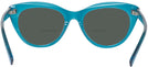 Cat Eye Transparent Blue Seattle Eyeworks 989 Bifocal Reading Sunglasses View #4