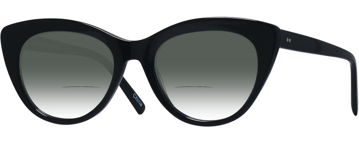 Cat Eye Black Seattle Eyeworks 989 w/ Gradient Bifocal Reading Sunglasses View #1