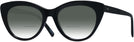 Cat Eye Black Seattle Eyeworks 989 w/ Gradient Bifocal Reading Sunglasses View #1