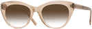 Cat Eye Transparent Brown Seattle Eyeworks 989 w/ Gradient Bifocal Reading Sunglasses View #1