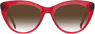Cat Eye Transparent Red Seattle Eyeworks 989 w/ Gradient Bifocal Reading Sunglasses View #2