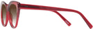 Cat Eye Transparent Red Seattle Eyeworks 989 w/ Gradient Bifocal Reading Sunglasses View #3