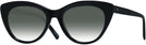 Cat Eye Black Seattle Eyeworks 989 w/ Gradient Progressive Reading Sunglasses View #1