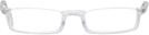 Rectangle Crystal Seattle Eyeworks 991 Single Vision Half Frame View #2