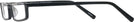 Rectangle Black Seattle Eyeworks 991 Single Vision Half Frame View #3