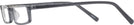 Rectangle Grey Seattle Eyeworks 991 Single Vision Half Frame View #3