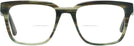 Rectangle Striated Green Seattle Eyeworks 992 Bifocal View #2