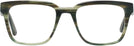 Rectangle Striated Green Seattle Eyeworks 992 Single Vision Full Frame View #2