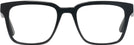 Rectangle Shiny Black Seattle Eyeworks 992 Single Vision Full Frame View #2