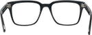 Rectangle Shiny Black Seattle Eyeworks 992 Single Vision Full Frame View #4