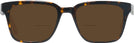 Rectangle Dark Tortoise Seattle Eyeworks 992 Bifocal Reading Sunglasses View #2