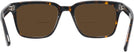 Rectangle Dark Tortoise Seattle Eyeworks 992 Bifocal Reading Sunglasses View #4